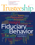 AGB Trusteeship Magazine with cover article: Fiduciary Behavior" March/April 2013
