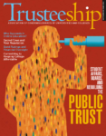 AGB Trusteeship Magazine: September/October 2014, with cover article "Student affairs, boards, and rebuilding the public trust"