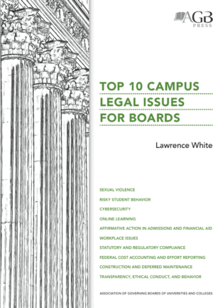 Top 10 Campus Legal Issues for Boards by Lawrence White