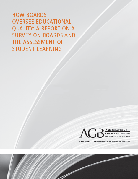 How Boards Oversee Educational Quality