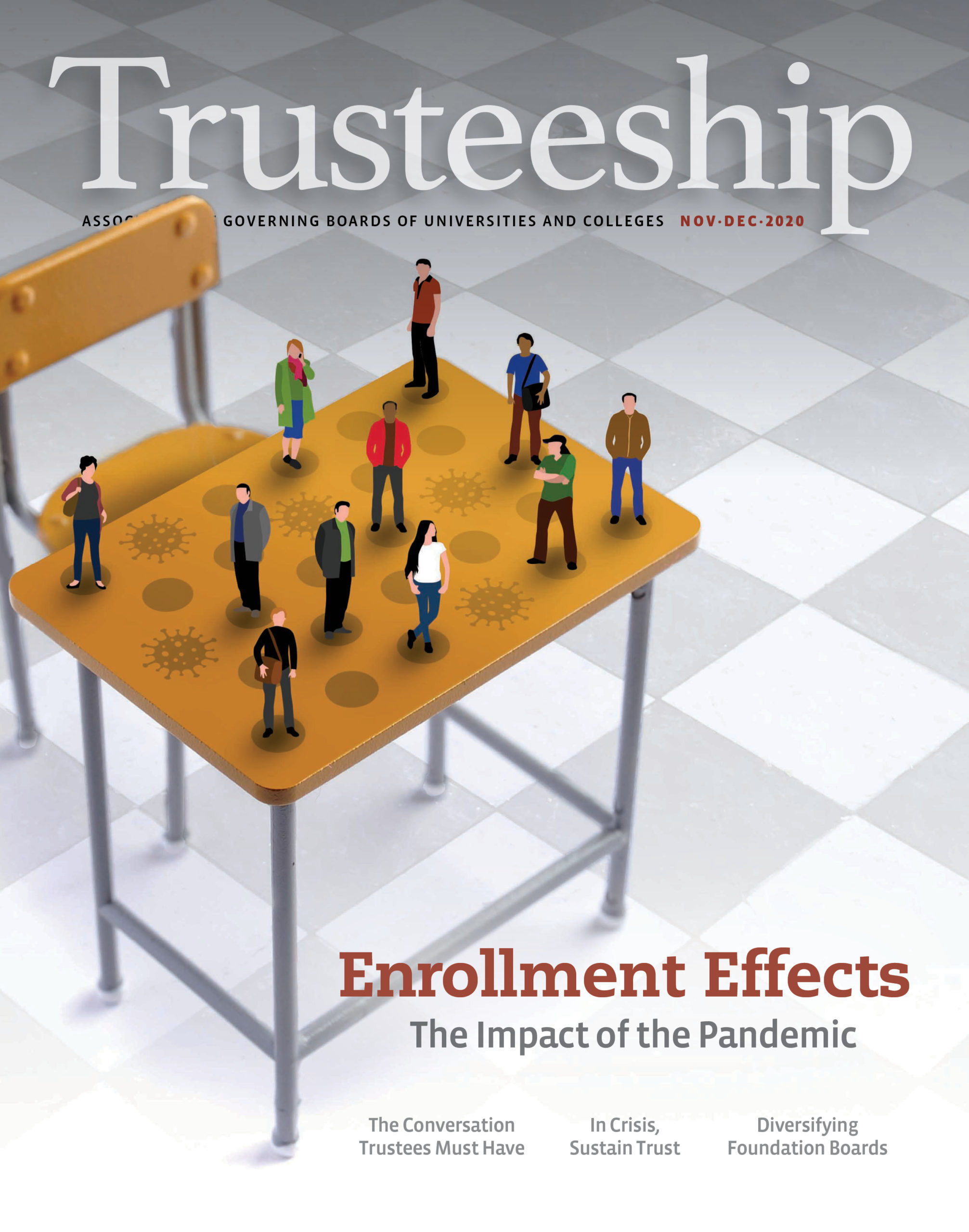 AGB Trusteeship Magazine: November/December 2020, with cover article Enrollment Effects - The Impact of the Pandemic"