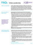 AGB FAQs Crisis Leadership