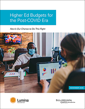 Report Cover: Higher Ed Budgets for the Post-COVID Era
