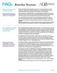 AGB FAQs Emeritus Trustees