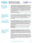 AGB FAQs Managing Controversial Gifts and Naming Rights
