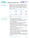 AGB FAQs Selecting a Board Chair