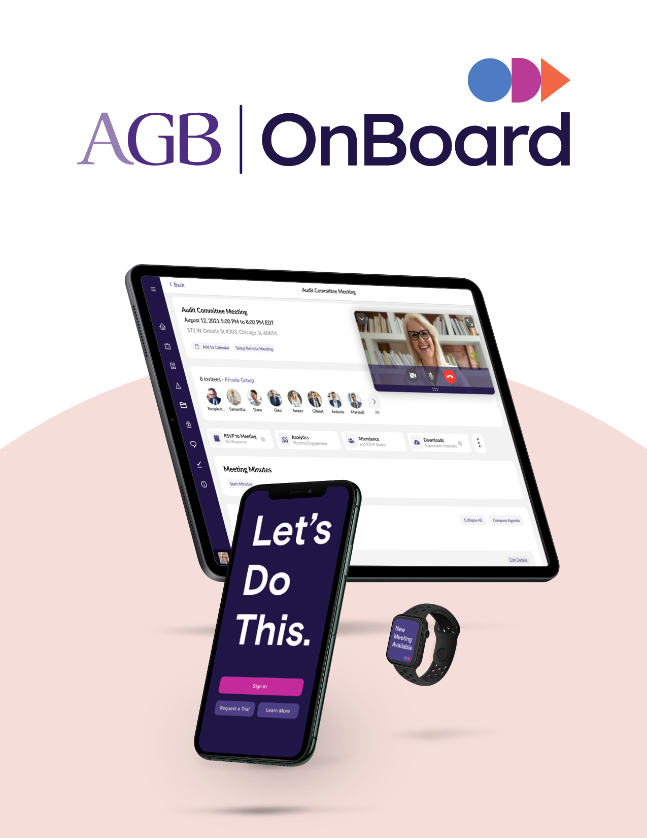 AGB OnBoard logo with image of tablet and mobile devices