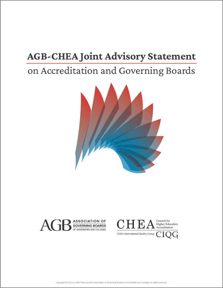 AGB-CHEA Joint Advisory Statement on Accreditation and Governing Boards