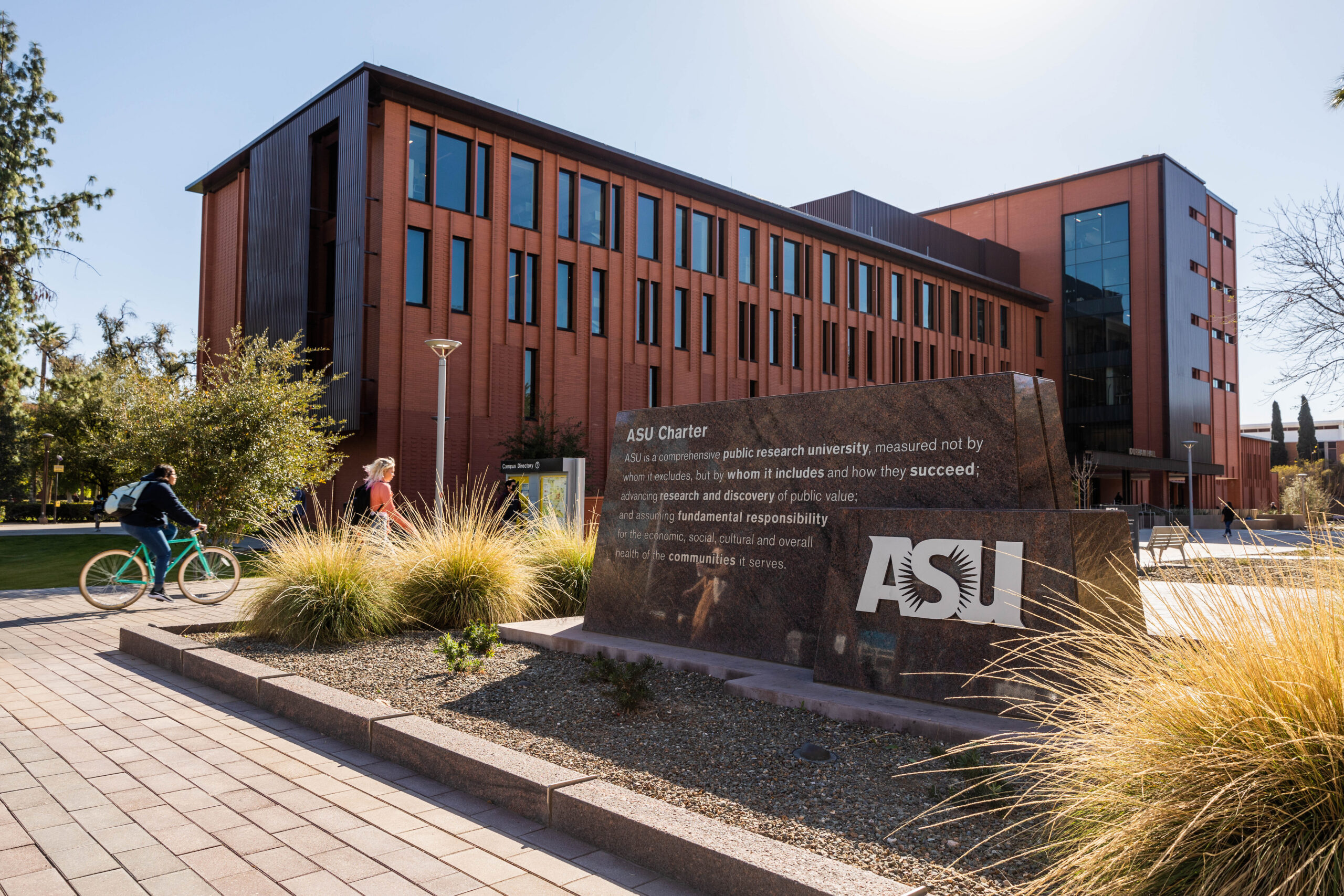 A photo of the Tempe campus of Arizona State University